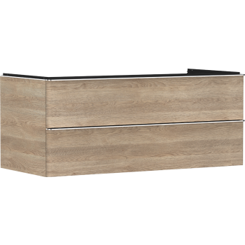 - HANSGROHE Xelu Q Szafka pod umywalkę nablatową z 2 szufladami 118 x 55 cm naturalny dąb 54084000 - 54084000 - Łazienki Szydłowski
