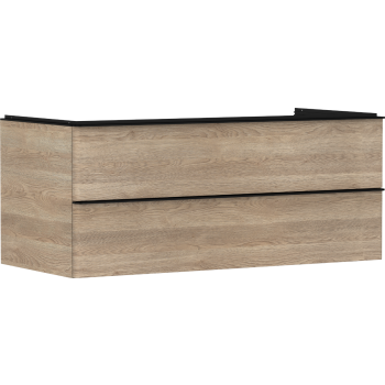 - HANSGROHE Xelu Q Szafka pod umywalkę nablatową z 2 szufladami 118 x 55 cm naturalny dąb 54084670 - 54084670 - Łazienki Szydłowski