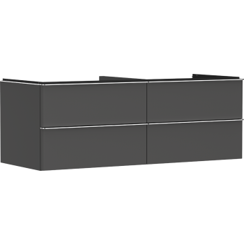 - HANSGROHE Xelu Q Szafka pod umywalkę nablatową z 4 szufladami 136 x 55 cm szary diament matowy 54087000 - 54087000 - Łazienki Szydłowski