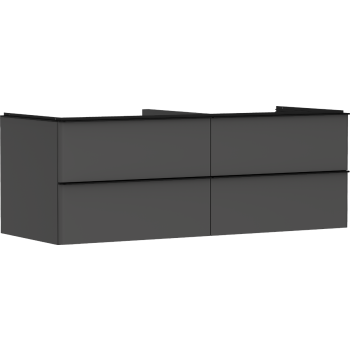 - HANSGROHE Xelu Q Szafka pod umywalkę nablatową z 4 szufladami 136 x 55 cm szary diament matowy 54087670 - 54087670 - Łazienki Szydłowski