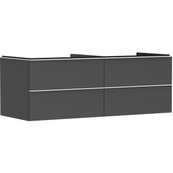 - HANSGROHE Xelu Q Szafka pod umywalkę nablatową z 4 szufladami 136 x 55 cm szary diament matowy 54087700 - 54087700 - Łazienki Szydłowski