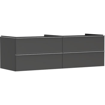 - HANSGROHE Xelu Q Szafka pod umywalkę nablatową z 4 szufladami 156 x 55 cm szary diament matowy 54091000 - 54091000 - Łazienki Szydłowski