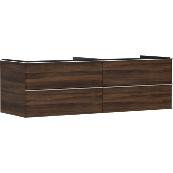  - HANSGROHE Xelu Q Szafka pod umywalkę nablatową z 4 szufladami 156 x 55 cm ciemny orzech 54093000 - 54093000 - Łazienki Szydłowski