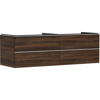  - HANSGROHE Xelu Q Szafka pod umywalkę nablatową z 4 szufladami 156 x 55 cm ciemny orzech 54093700 - 54093700 - Łazienki Szydłowski