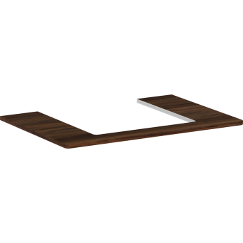  - HANSGROHE Xelu Q Blat 78 x 55 cm z wycięciem na środku pod umywalkę wpuszczaną, szlifowaną 50 x 48 cm ciemny orzech 54094630 - 54094630 - Łazienki Szydłowski