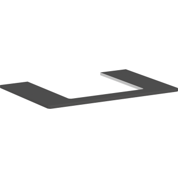  - HANSGROHE Xelu Q Blat 78 x 55 cm z wycięciem na środku pod umywalkę wpuszczaną, szlifowaną 50 x 48 cm szary diament matowy 54094910 - 54094910 - Łazienki Szydłowski