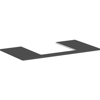  - HANSGROHE Xelu Q Blat 98 x 55 cm z wycięciem na środku pod umywalkę wpuszczaną, szlifowaną 50 x 48 cm szary diament matowy 54095910 - 54095910 - Łazienki Szydłowski
