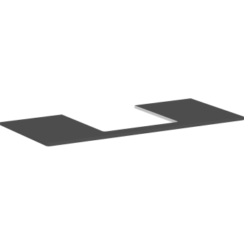 - HANSGROHE Xelu Q Blat 118 x 55cm z wycięciem na środku pod umywalkę wpuszczaną, szlifowaną 50 x 48cm szary diament matowy 54096910 - 54096910 - Łazienki Szydłowski