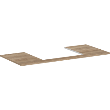 - HANSGROHE Xelu Q Blat 118 x 55cm z wycięciem na środku pod umywalkę wpuszczaną, szlifowaną 60 x 48cm naturalny dąb 54111230 - 54111230 - Łazienki Szydłowski