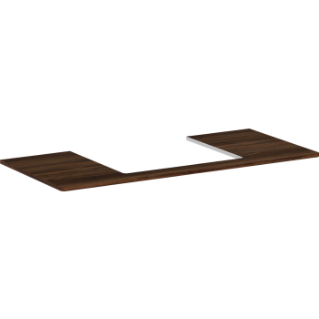  - HANSGROHE Xelu Q Blat 118 x 55cm z wycięciem na środku pod umywalkę wpuszczaną, szlifowaną 60 x 48cm ciemny orzech 54111630 - 54111630 - Łazienki Szydłowski