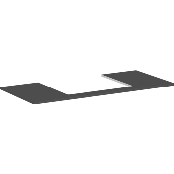  - HANSGROHE Xelu Q Blat 118 x 55cm z wycięciem na środku pod umywalkę wpuszczaną, szlifowaną 60 x 48cm szary diament matowy 54111910 - 54111910 - Łazienki Szydłowski