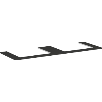  - HANSGROHE Xelu Q Blat 156 x 55cm z wycięciami pod 2 umywalki wpuszczane, szlifowaną 60 x 48cm szary diament matowy 54112910 - 54112910 - Łazienki Szydłowski