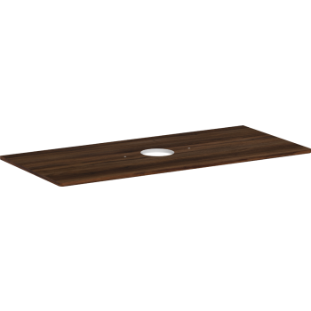  - HANSGROHE Xelu Q Blat 118 x 55cm z wycięciem na środku pod umywalkę nablatową bez otworu na baterię ciemny orzech 54115630 - 54115630 - Łazienki Szydłowski
