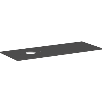  - HANSGROHE Xelu Q Blat 136 x 55cm z wycięciem po lewej stronie pod umywalkę nablatową bez otworu na baterię szary diament matowy 54116910 - 54116910 - Łazienki Szydłowski