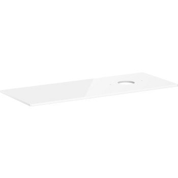 - HANSGROHE Xelu Q Blat 136 x 55cm z wycięciem po prawej stronie pod umywalkę nablatową bez otworu na baterię biały wysoki połysk 54117050 - 54117050 - Łazienki Szydłowski