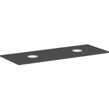 - HANSGROHE Xelu Q Blat 136 x 55cm z wycięciami pod 2 umywalki nablatowe bez otworu na baterię szary diament matowy 54118910 - 54118910 - Łazienki Szydłowski