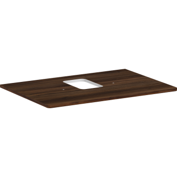  - HANSGROHE Xelu Q Blat 78 x 55cm z wycięciem na środku pod umywalkę nablatową z otworem na baterię ciemny orzech 54120630 - 54120630 - Łazienki Szydłowski