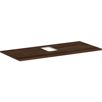  - HANSGROHE Xelu Q Blat 118 x 55cm z wycięciem na środku pod umywalkę nablatową z otworem na baterię ciemny orzech 54122630 - 54122630 - Łazienki Szydłowski