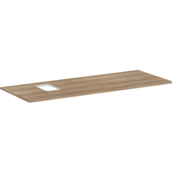 - HANSGROHE Xelu Q Blat 136 x 55cm z wycięciem po lewej stronie pod umywalkę nablatową z otworem na baterię naturalny dąb 54123230 - 54123230 - Łazienki Szydłowski