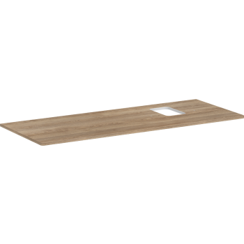 - HANSGROHE Xelu Q Blat 136 x 55cm z wycięciem po prawej stronie pod umywalkę nablatową z otworem na baterię naturalny dąb 54124230 - 54124230 - Łazienki Szydłowski