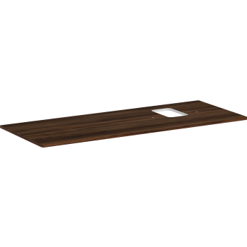  - HANSGROHE Xelu Q Blat 136 x 55 cm z wycięciem po prawej stronie pod umywalkę nablatową z otworem na baterię ciemny orzech 54124630 - 54124630 - Łazienki Szydłowski