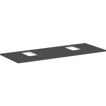  - HANSGROHE Xelu Q Blat 136 x 55cm z wycięciami pod 2 umywalki nablatowe z otworem na baterię szary diament matowy 54125910 - 54125910 - Łazienki Szydłowski