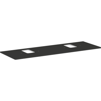  - HANSGROHE Xelu Q Blat 156 x 55cm z wycięciami pod 2 umywalki nablatowe z otworem na baterię szary diament matowy 54126910 - 54126910 - Łazienki Szydłowski