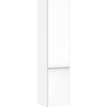  - HANSGROHE Xelu Q Szafka boczna wysoka 40 x 35 cm, drzwi prawe, biały wysoki połysk 54139700 - 54139700 - Łazienki Szydłowski
