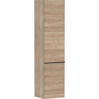 - HANSGROHE Xelu Q Szafka boczna wysoka 40 x 35 cm, drzwi prawe, naturalny dąb 54141670 - 54141670 - Łazienki Szydłowski