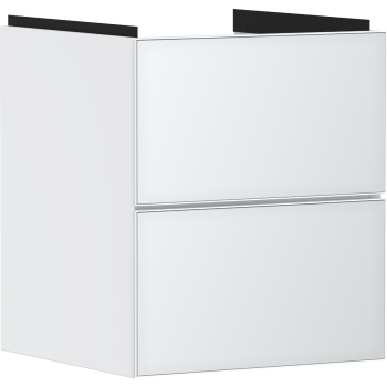 - HANSGROHE Xevolos E Szafka pod małą umywalkę wiszacą z 2 szufladami 48 x 47,5cm biały mat 54172320 - 54172320 - Łazienki Szydłowski