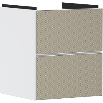  - HANSGROHE Xevolos E Szafka pod małą umywalkę wiszacą z 2 szufladami 48 x 47,5 cm biały mat 54172390 - 54172390 - Łazienki Szydłowski