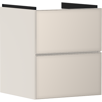  - HANSGROHE Xevolos E Szafka pod małą umywalkę wiszacą z 2 szufladami 48 x 47,5cm piaskowy beż matowy 54173790 - 54173790 - Łazienki Szydłowski