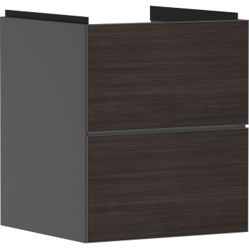  - HANSGROHE Xevolos E Szafka pod małą umywalkę wiszacą z 2 szufladami 48 x 47,5 cm szary łupek matowy 54174730 - 54174730 - Łazienki Szydłowski