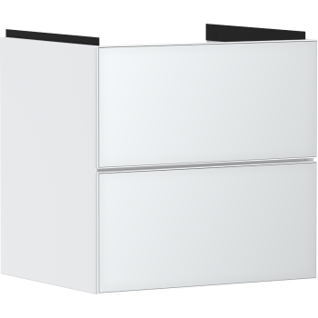  - HANSGROHE Xevolos E Szafka pod umywalkę wiszacą z 2 szufladami 58 x 47,5cm biały mat 54175320 - 54175320 - Łazienki Szydłowski