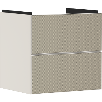  - HANSGROHE Xevolos E Szafka pod umywalkę wiszacą z 2 szufladami 58 x 47,5cm piaskowy beż matowy 54176390 - 54176390 - Łazienki Szydłowski