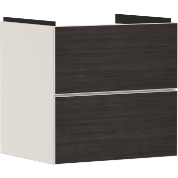  - HANSGROHE Xevolos E Szafka pod umywalkę wiszacą z 2 szufladami 58 x 47,5cm piaskowy beż matowy 54176730 - 54176730 - Łazienki Szydłowski