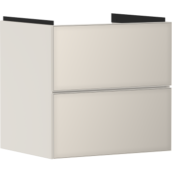  - HANSGROHE Xevolos E Szafka pod umywalkę wiszacą z 2 szufladami 58 x 47,5cm piaskowy beż matowy 54176790 - 54176790 - Łazienki Szydłowski
