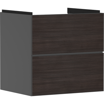  - HANSGROHE Xevolos E Szafka pod umywalkę wiszacą z 2 szufladami 58 x 47,5cm szary łupek matowy 54177730 - 54177730 - Łazienki Szydłowski