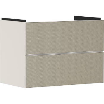  - HANSGROHE Xevolos E Szafka pod umywalkę wiszacą z 2 szufladami 78 x 47,5cm piaskowy beż matowy 54179390 - 54179390 - Łazienki Szydłowski