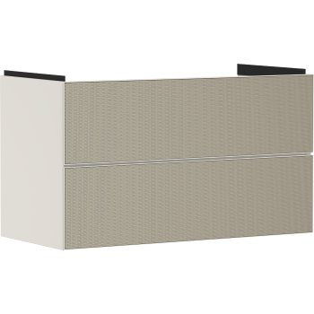  - HANSGROHE Xevolos E Szafka pod umywalkę wiszacą z 2 szufladami 98 x 47,5cm piaskowy beż matowy 54182390 - 54182390 - Łazienki Szydłowski