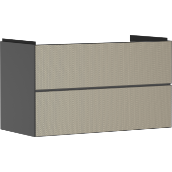  - HANSGROHE Xevolos E Szafka pod umywalkę wiszacą z 2 szufladami 98 x 47,5cm szary łupek matowy 54183390 - 54183390 - Łazienki Szydłowski