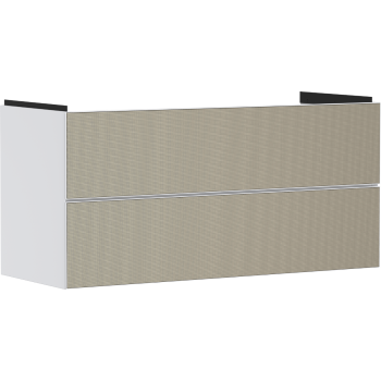  - HANSGROHE Xevolos E Szafka pod umywalkę wiszacą z 2 szufladami 118 x 47,5cm biały mat 54184390 - 54184390 - Łazienki Szydłowski