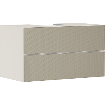  - HANSGROHE Xevolos E Szafka pod szlifowaną umywalkę wpuszczaną w blat z 2 szufladami 98 x 55cm Piaskowy Beż Matowy 54191390 - 54191390 - Łazienki Szydłowski