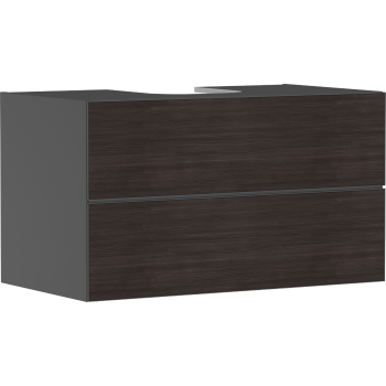  - HANSGROHE Xevolos E Szafka pod szlifowaną umywalkę wpuszczaną w blat z 2 szufladami 98 x 55cm szary łupek matowy 54192730 - 54192730 - Łazienki Szydłowski