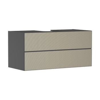  - HANSGROHE Xevolos E Szafka pod szlifowaną umywalkę wpuszczaną w blat z 2 szufladami 118 x 55cm szary łupek matowy 54195390 - 54195390 - Łazienki Szydłowski