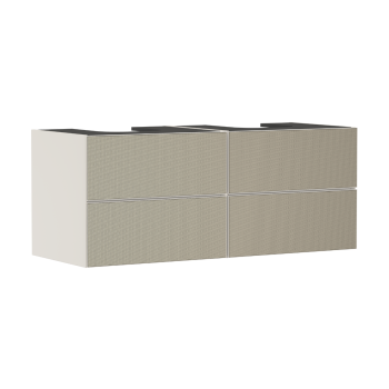  - HANSGROHE Xevolos E Szafka pod 2 szlifowane umywalki wpuszczane w blat z 4 szufladami 137 x 55cm piaskowy beż matowy 54197390 - 54197390 - Łazienki Szydłowski