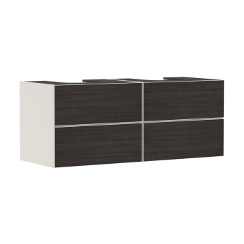  - HANSGROHE Xevolos E Szafka pod 2 szlifowane umywalki wpuszczane w blat z 4 szufladami 137 x 55cm Piaskowy Beż Matowy 54197730 - 54197730 - Łazienki Szydłowski