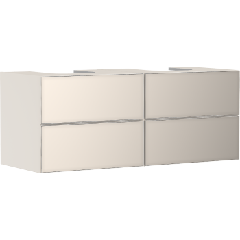  - HANSGROHE Xevolos E Szafka pod 2 szlifowane umywalki wpuszczane w blat z 4 szufladami 137 x 55cm Piaskowy Beż Matowy 54197790 - 54197790 - Łazienki Szydłowski