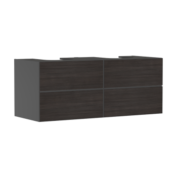  - HANSGROHE Xevolos E Szafka pod 2 szlifowane umywalki wpuszczane w blat z 4 szufladami 137 x 55cm szary łupek matowy 54198730 - 54198730 - Łazienki Szydłowski