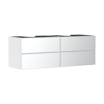  - HANSGROHE Xevolos E Szafka pod 2 szlifowane umywalki wpuszczane w blat z 4 szufladami 157 x 55cm biały mat 54199320 - 54199320 - Łazienki Szydłowski